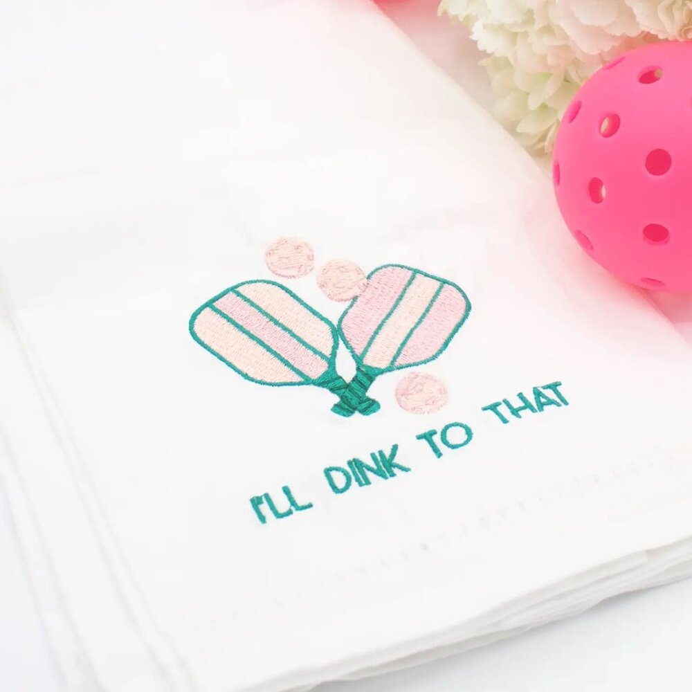 Pickleball Embroidered Bar Towel Set